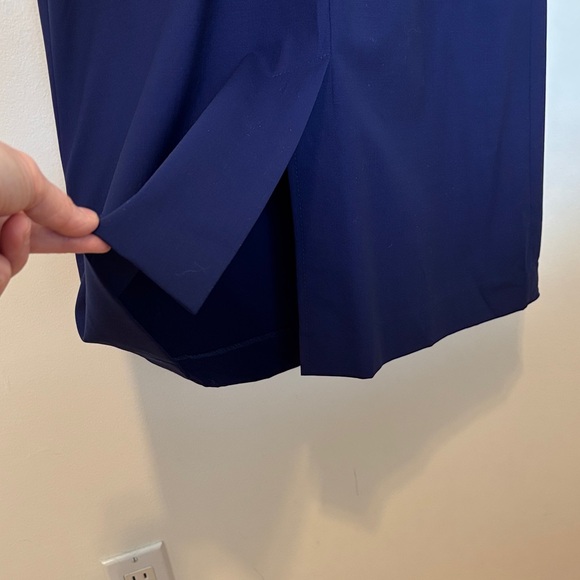 Theory Navy Midi Dress - Picture 8 of 9